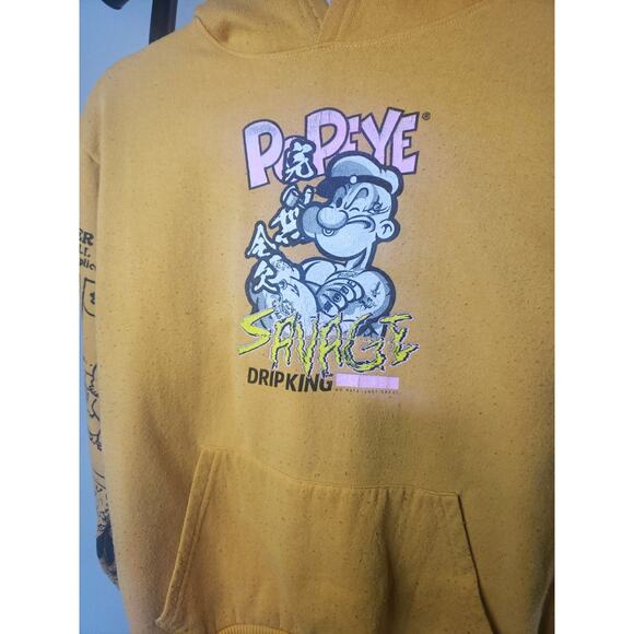 Popeye the Sailor Man Hoodie Windbreaker Comics Cartoon TV Movie, Size L - Picture 1 of 6